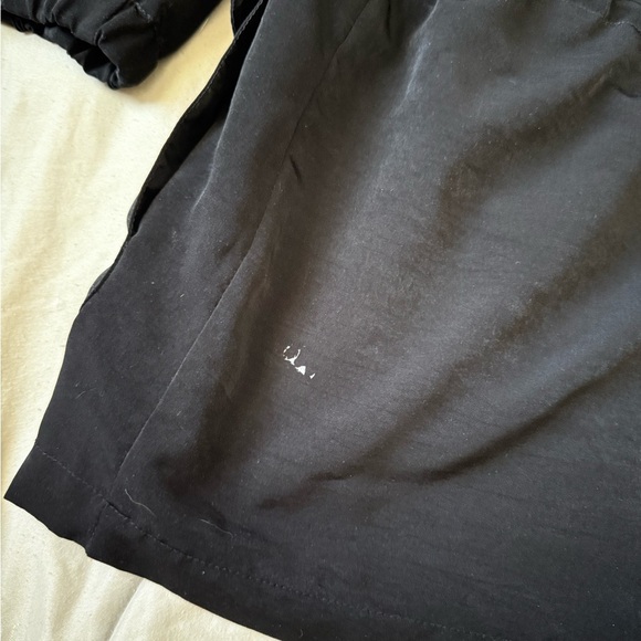 Vintage Mulberry Street Black Winter Jacket Size Large Drawstring Waist - Picture 6 of 7